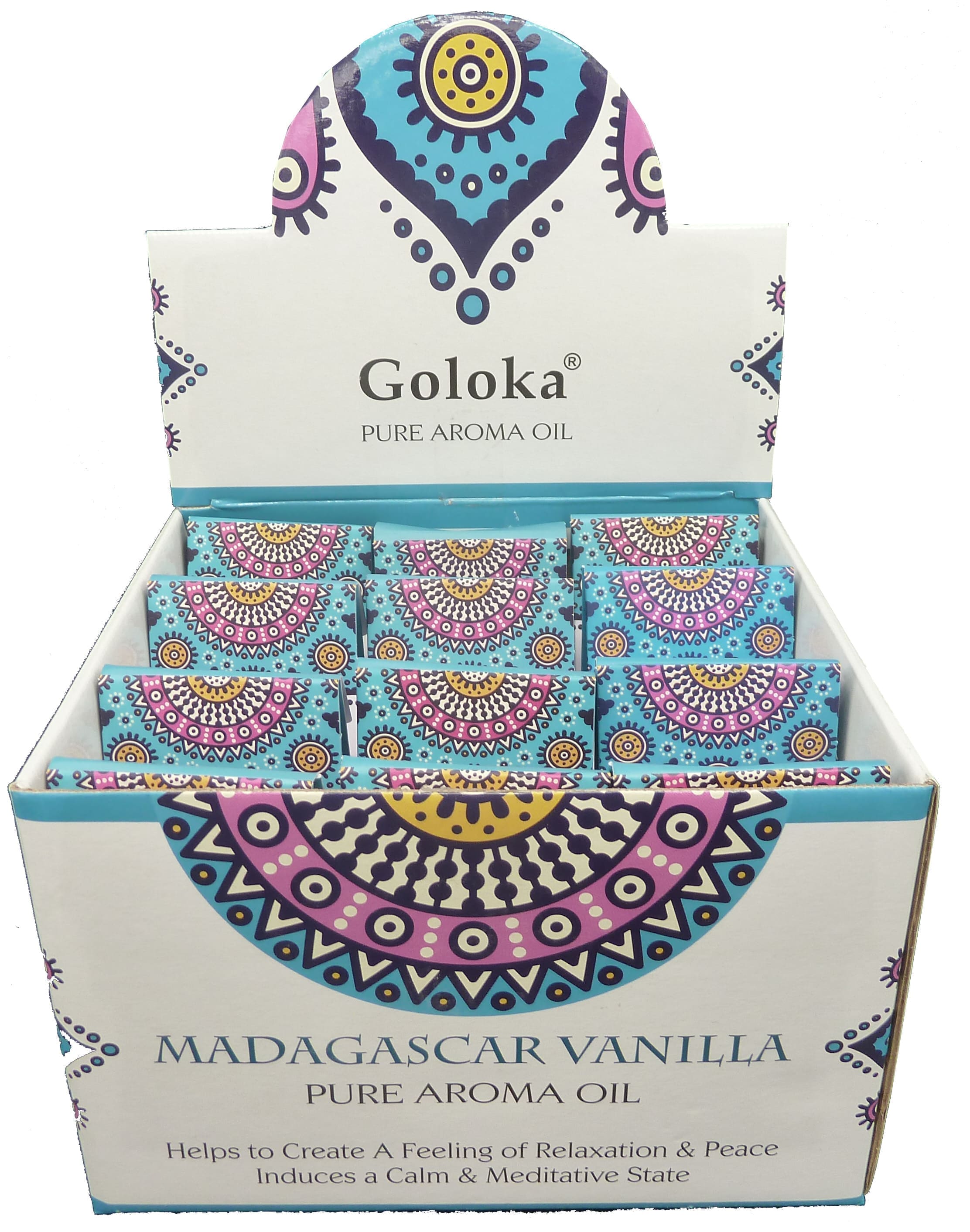 Goloka Vanilla Scented Oil 10 ml x 12