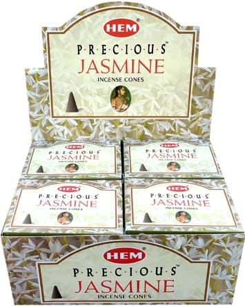 Encens Hem Precious Jasmin cones chez Arabesk