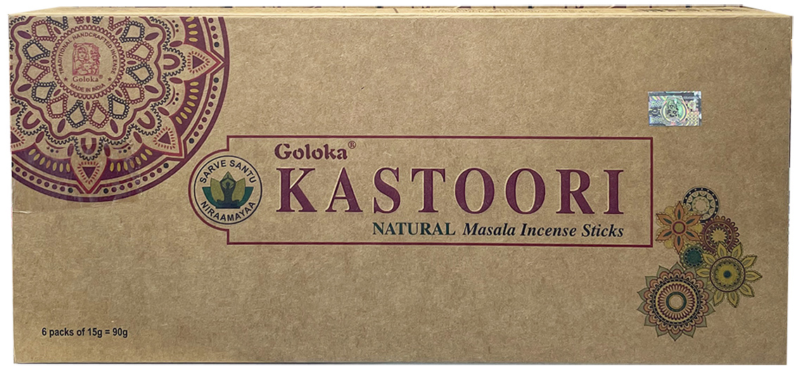 Encens Goloka Kastoori Musc masala Naturel 6x15g 