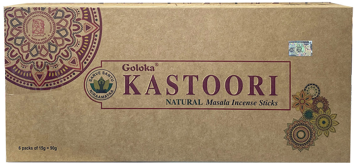 Encens Goloka Kastoori Musc masala Naturel 6x15g