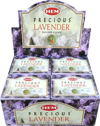Encens Hem Precious Lavande cones chez Arabesk