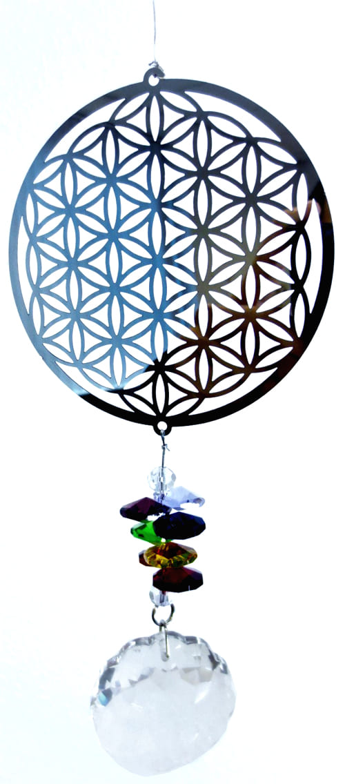 Mobile Cosmos Fleur de vie & Cristal 19cm