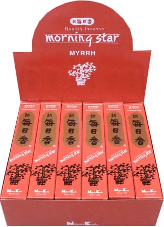 Encens japonais morning star myrrh paquet de 50 batonnets