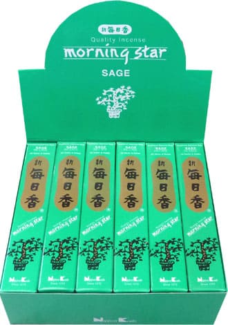 Encens japonais morning star sauge paquet de 50 batonnets