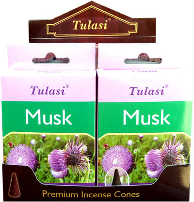 Encens tulasi sarathi cones musk