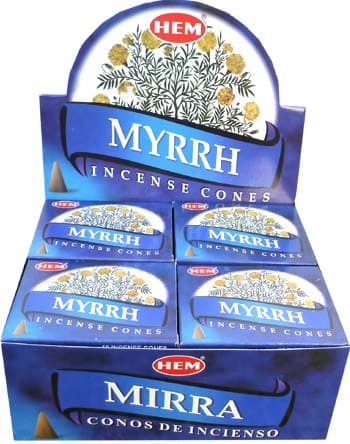 Räucherstäbchen Myrrhe Kegel