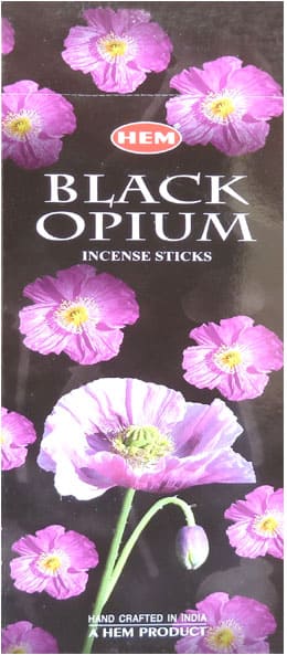 Encens hem black opium hexa 20g chez Arabesk