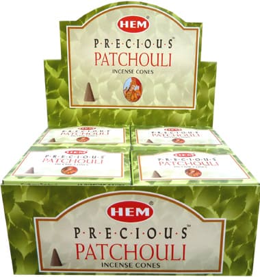 Encens hem precious patchouli cones chez Arabesk