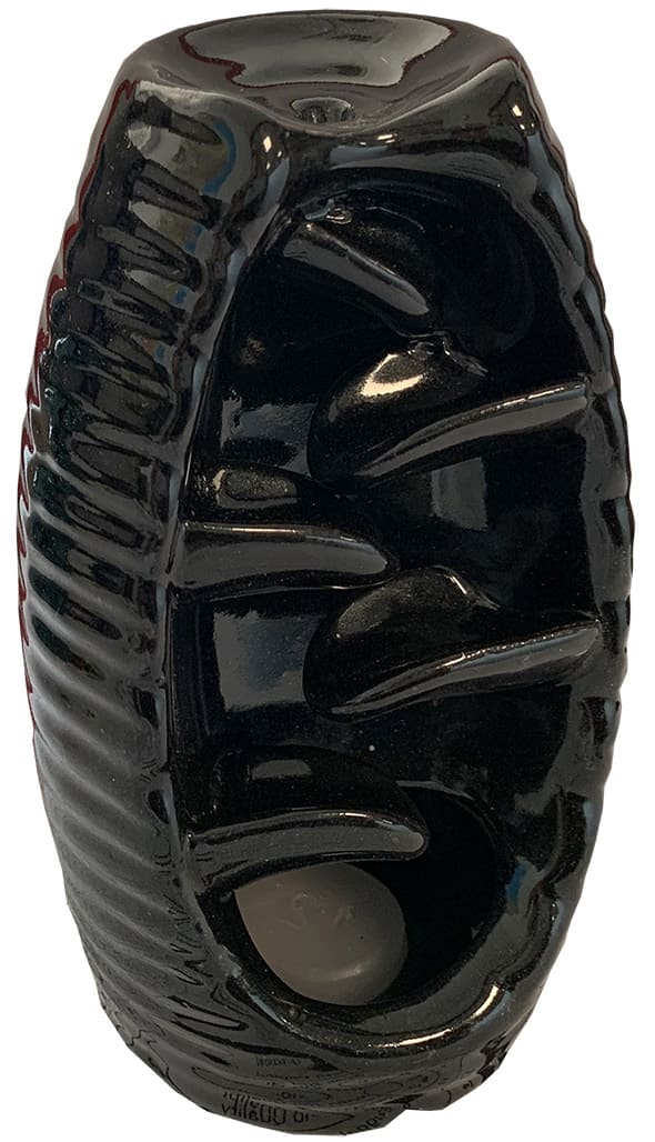 Porte encens backflow céramique noire Cascades 13cm