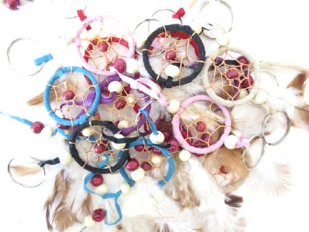 Porte clé dreamcatcher 3cm x12 chez Arabesk