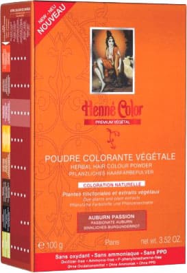 Pack de 3 Poudre colorantes végétale premium auburn passion 100g chez Arabesk