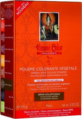 Pack de 3 Poudre colorantes végétale premium brun voluptueux 100g