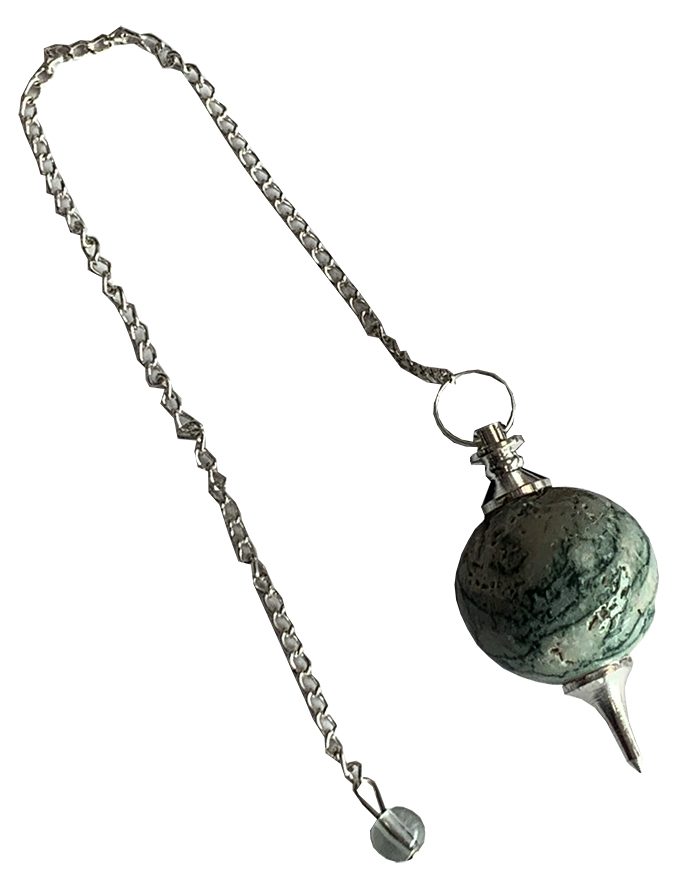 Pendule sphère Agate Arbre 4cm