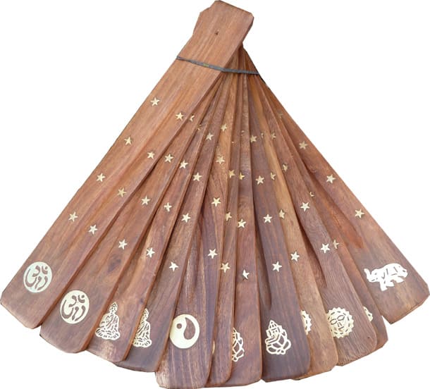 Porte encens bois ski mix X10