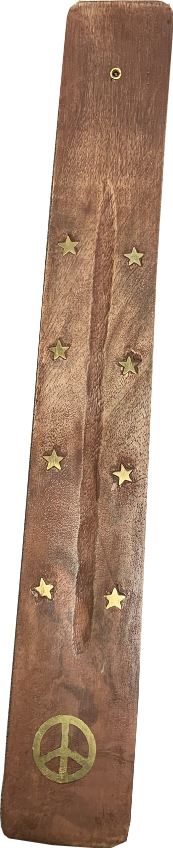 Porte encens bois ski Peace x10