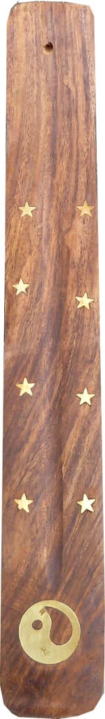 Porte encens bois ski ying yang X10