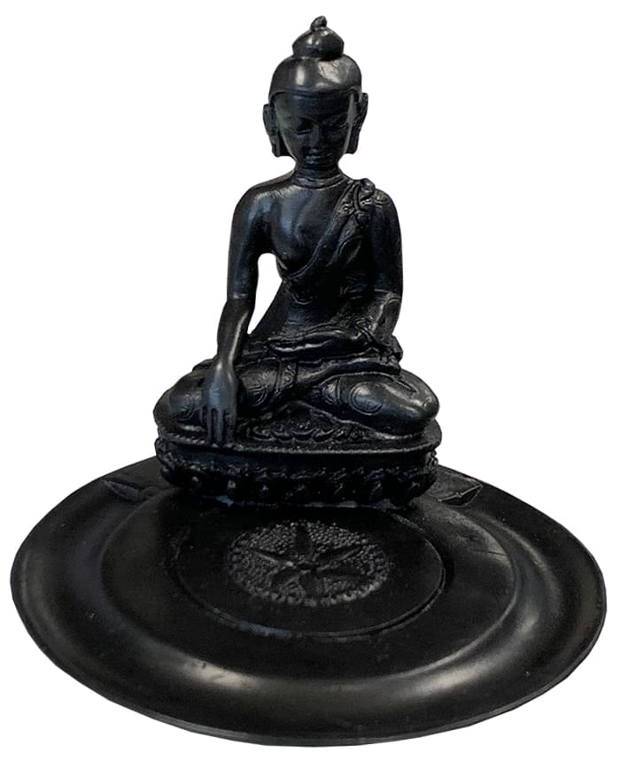 Räucherstäbchenhalter türe Harz Buddha rund 10cm