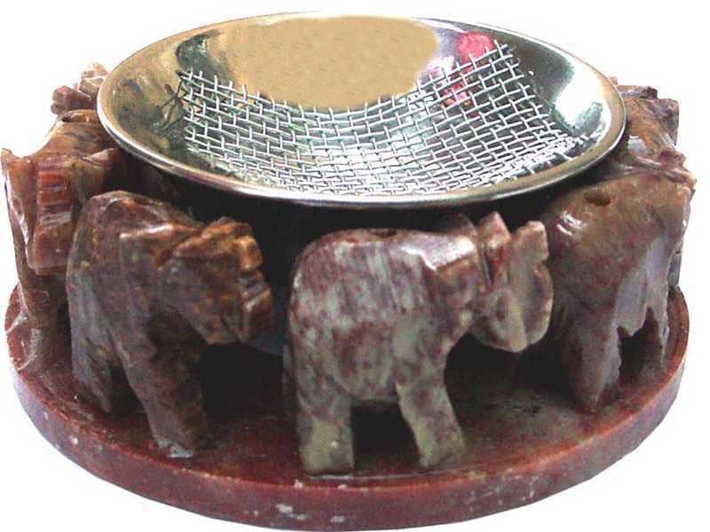 Porte encens bruleur 8 elephants 8cm