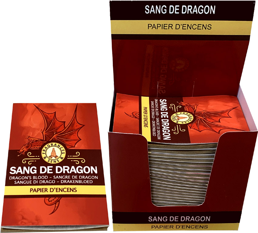 Papier d'encens Fragrances & Sens Sang de Dragon x30