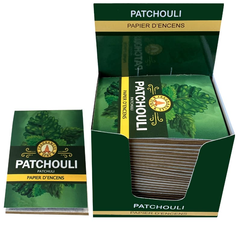 Papier d'encens Fragrances & Sens Patchouli x30 chez Arabesk