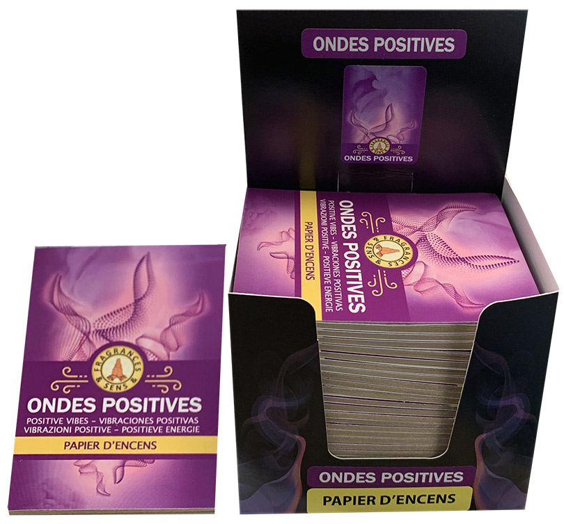 Papier d'encens Fragrances & Sens Positive Vibes x30