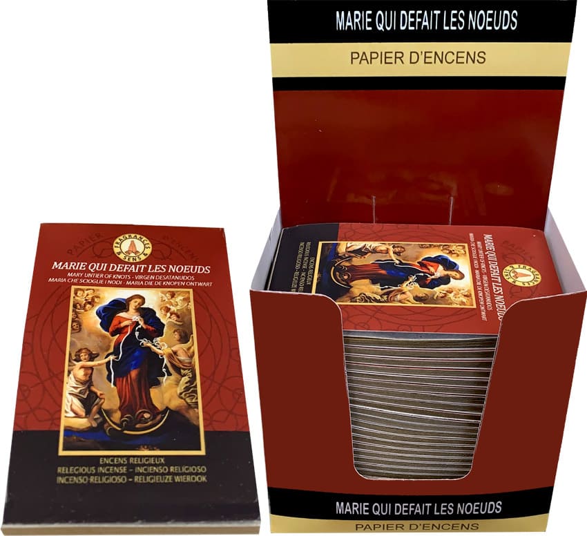 Papier d'encens Fragrances & Sens Marie qui défait les nœuds x30 chez Arabesk