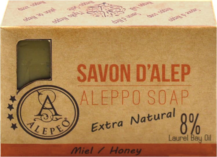 Savon d'alep alepeo miel 8% 100g chez Arabesk