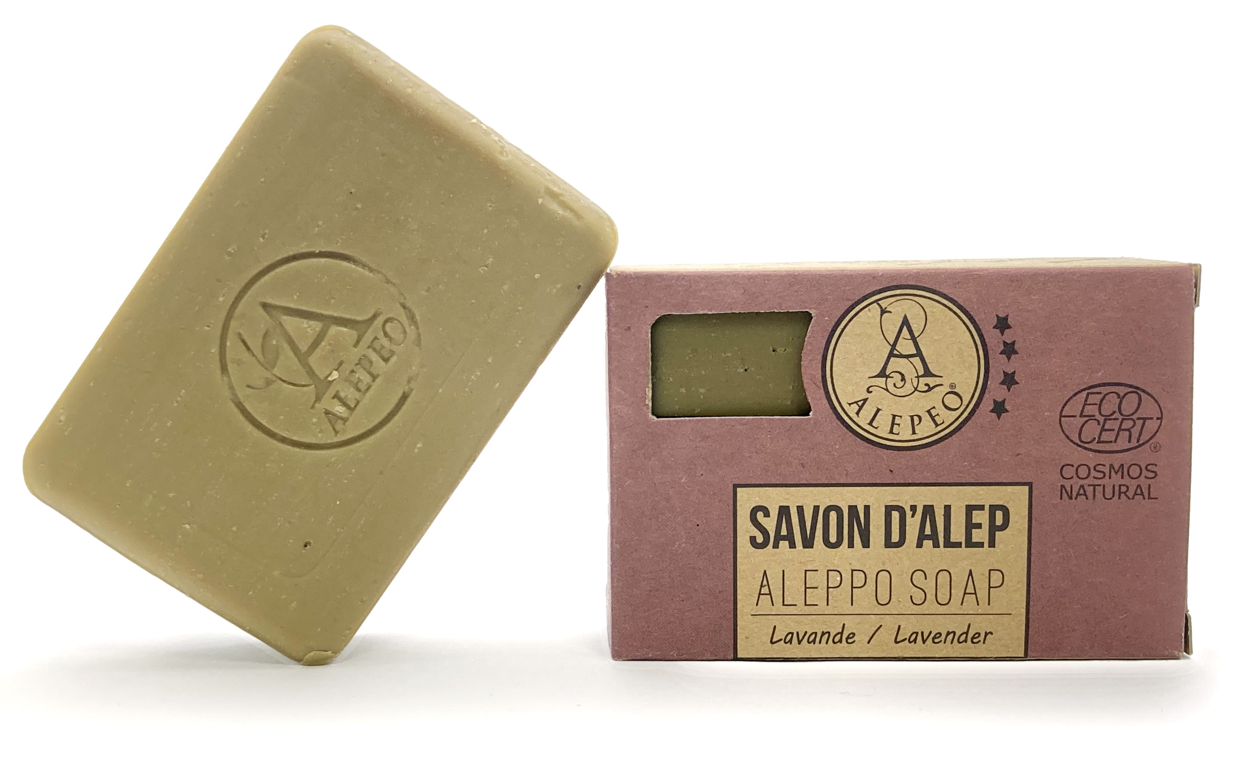 Savon d'Alep lavande 100g - ECOCERT BIO chez Arabesk