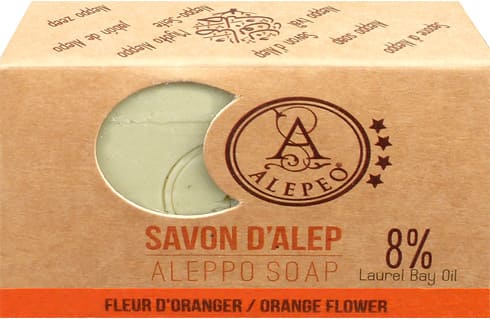 Savon d'alep alepeo fleur d'oranger 8% 100g