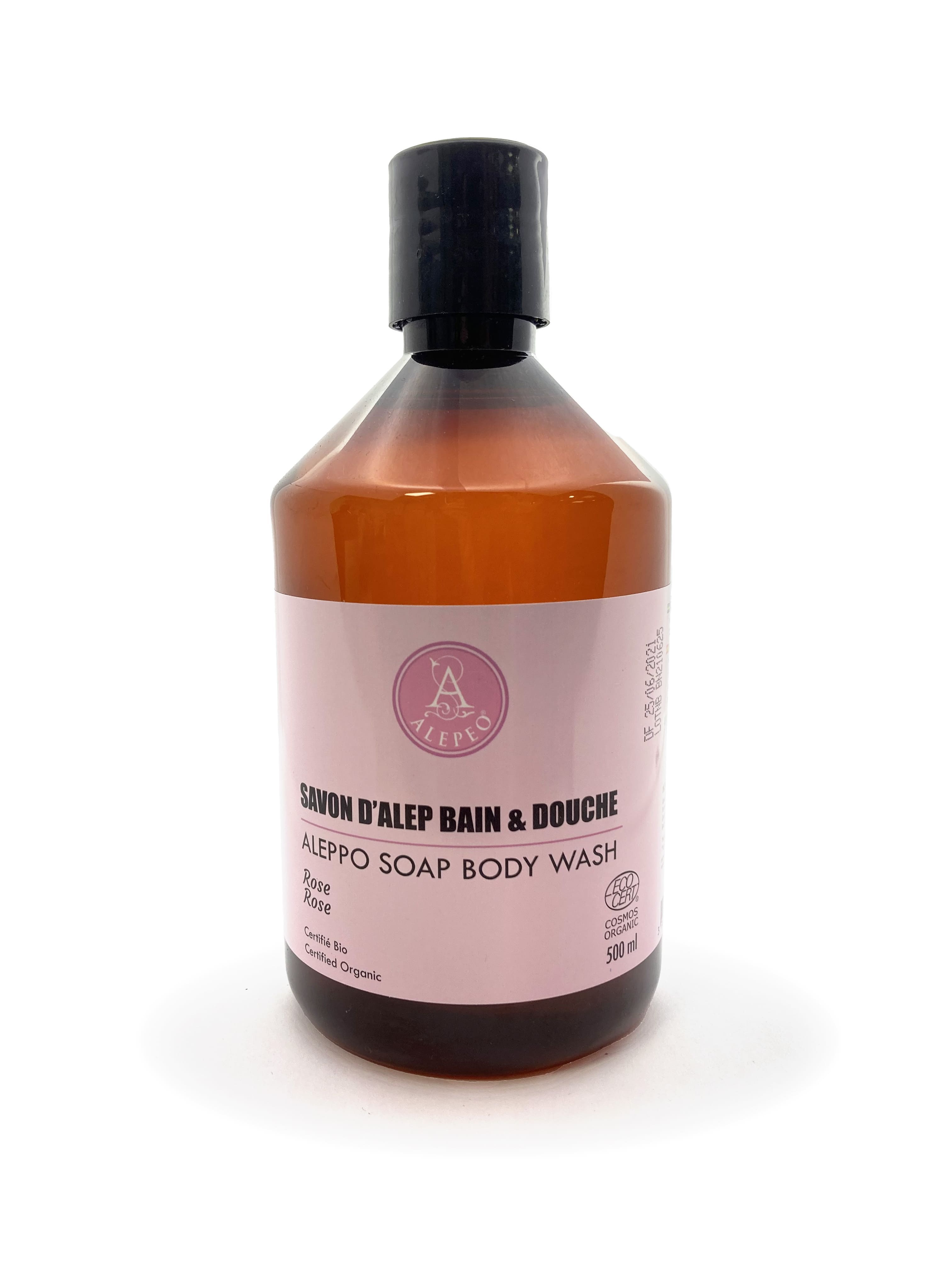 Savon d'Alep liquide - Ecocert - Rose 500ml chez Arabesk