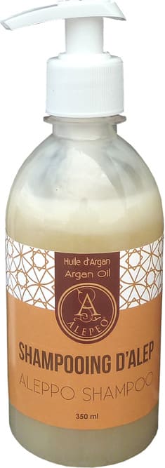 Shampooing d'alep alepeo huile d'argan 350ml chez Arabesk