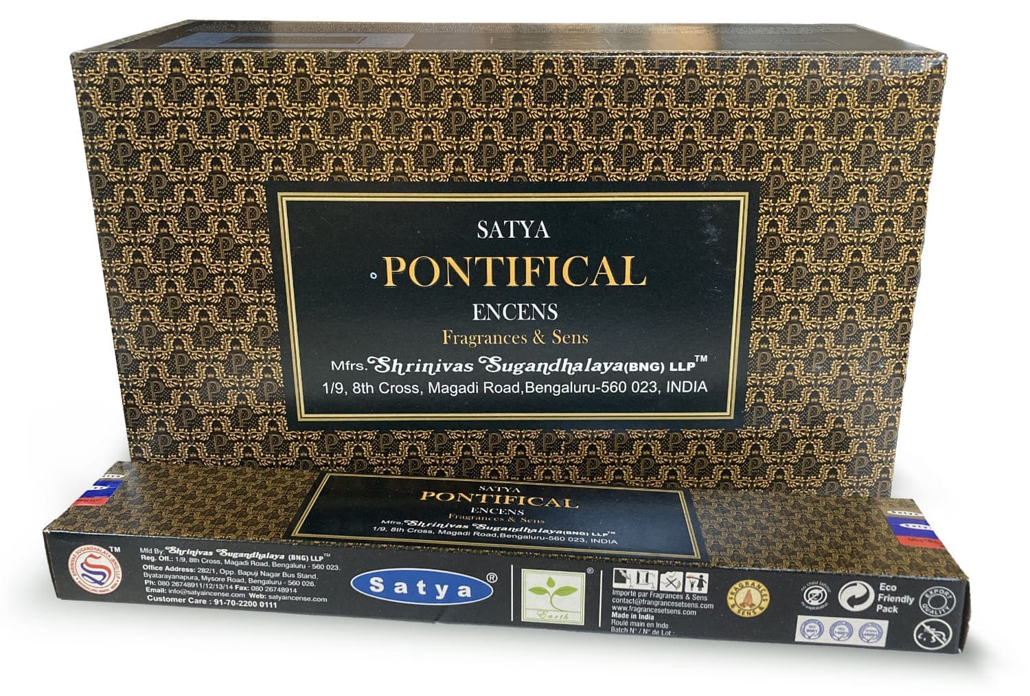 Encens Satya Fragrances & Sens Pontifical 15g chez Arabesk