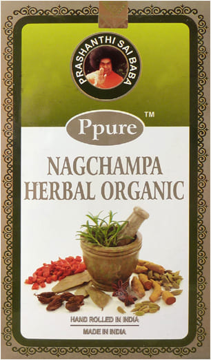 Encens Ppure nagchampa Herbal Organic 15g chez Arabesk