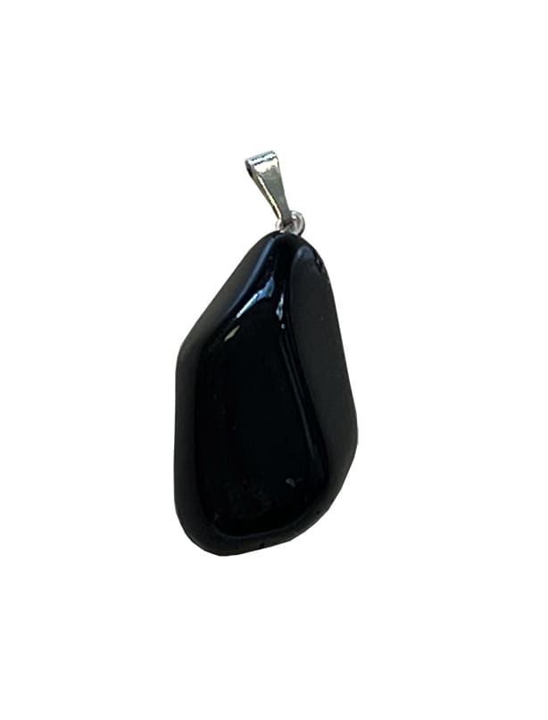 Pendentif pierre roulée Obsidienne Noire A chez Arabesk