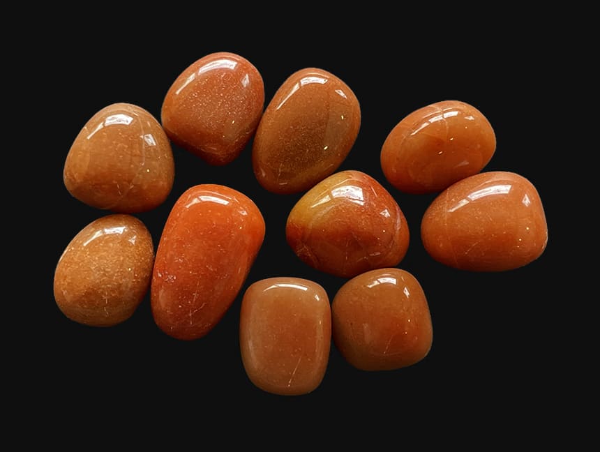 Aventurine Orange A pierres roulées 250g