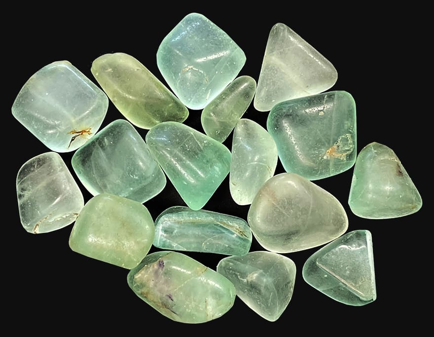 Fluorite verte A pierres roulées 250g