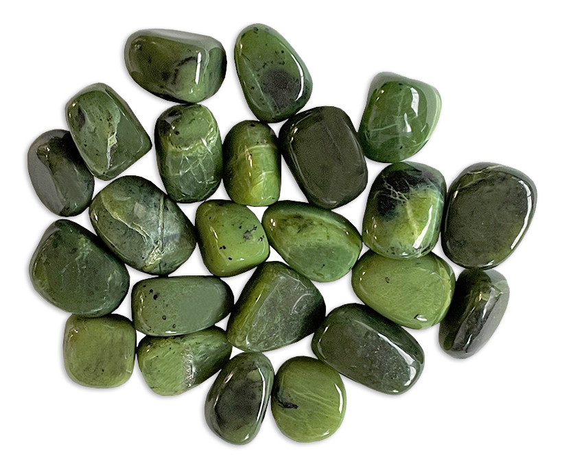 Jade Néphrite Canada AA pierres roulées 250g