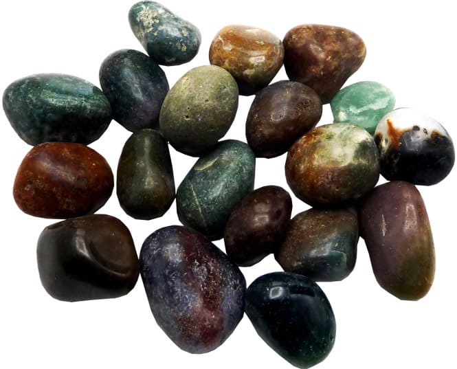 Jaspe héliotrope Bloodstone B pierres roulées 250g