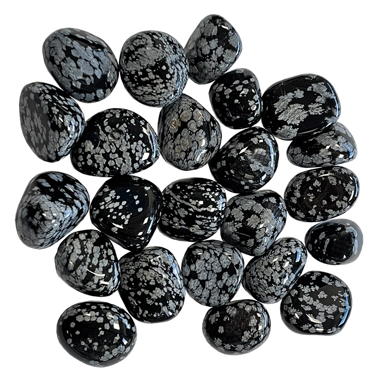 Obsidienne Flocon de Neige A pierres roulées 250g