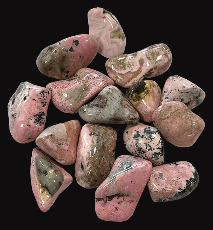 Rhodonite Perou AB pierres roulées 250g