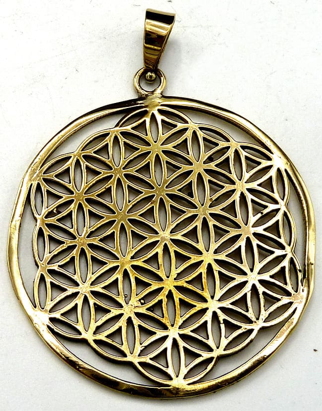 Pendentif Fleur de vie bronze 4cm