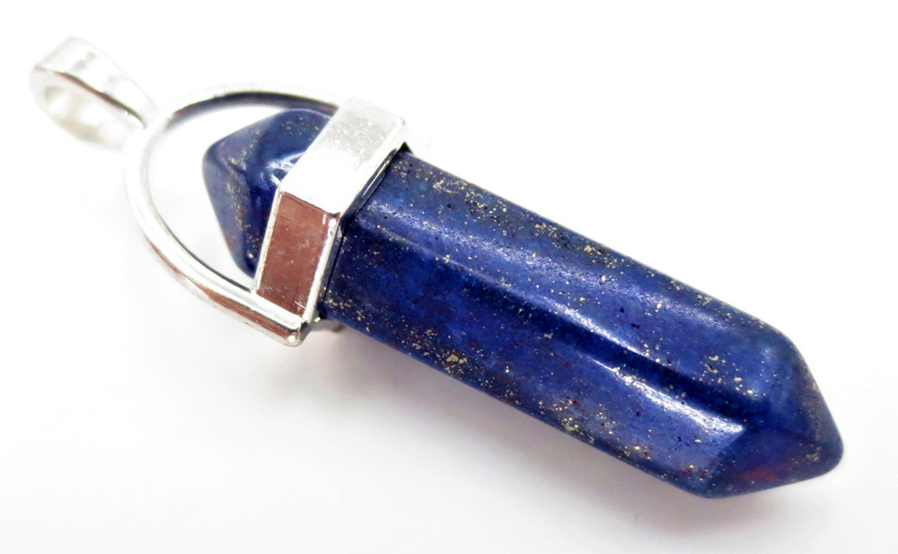 Pendentif conique Lapis Lazuli & metal