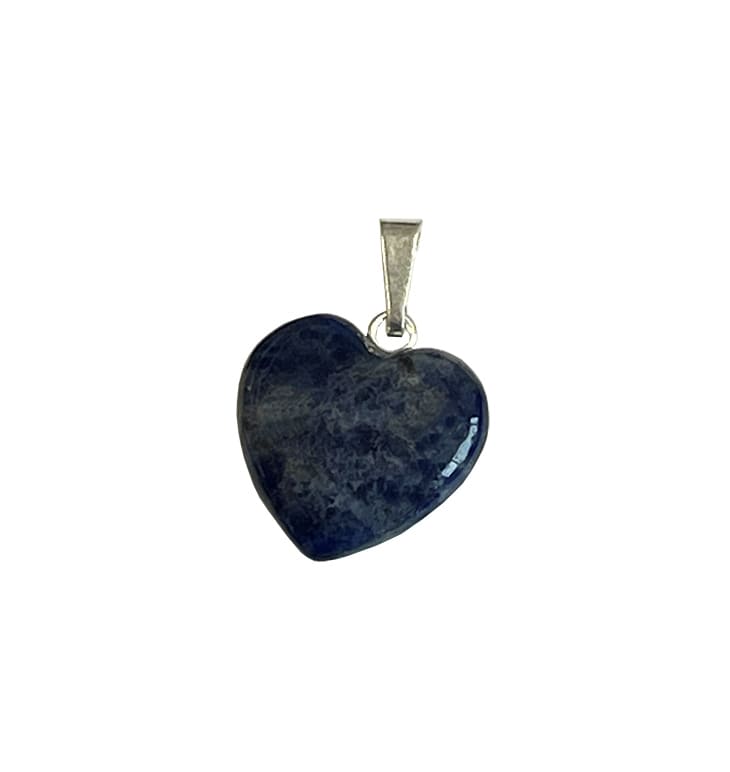 Pendentif Coeur Sodalite 15mm x10