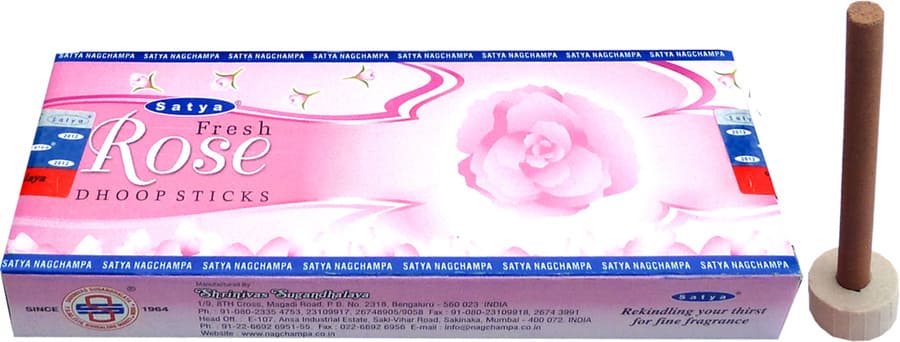 Räucherstäbchen Satya Fresh Rose Dhoop Sticks 24g