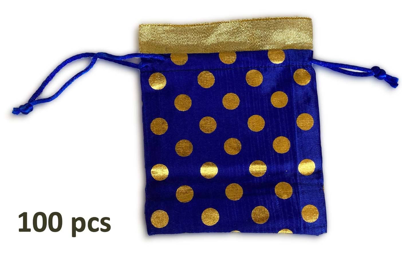 Petit Sac satiné bleue pack 100 pcs