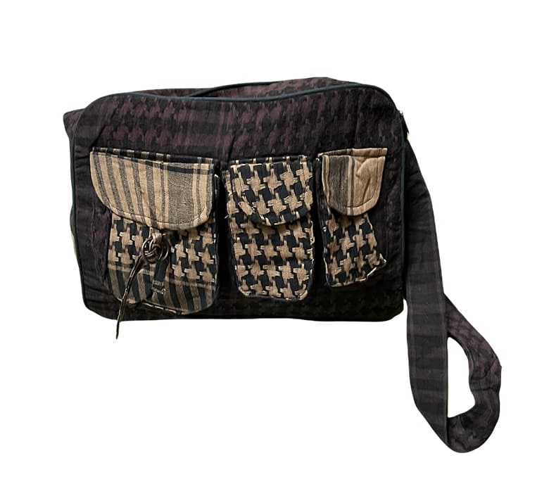 Sac keffié chocolat bandoulière