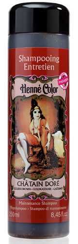 Pack de 3 Shampooings entretien Henné Color châtain doré 250ml