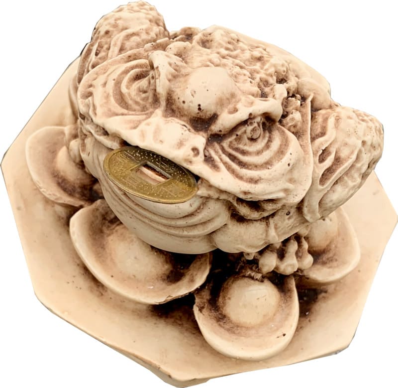 Tortue resine prosperité & argent 6cm