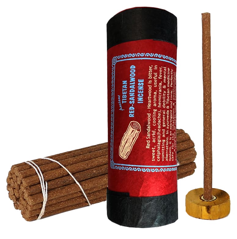 Encens Tibétain Naturel Bois de Santal Rouge 35g