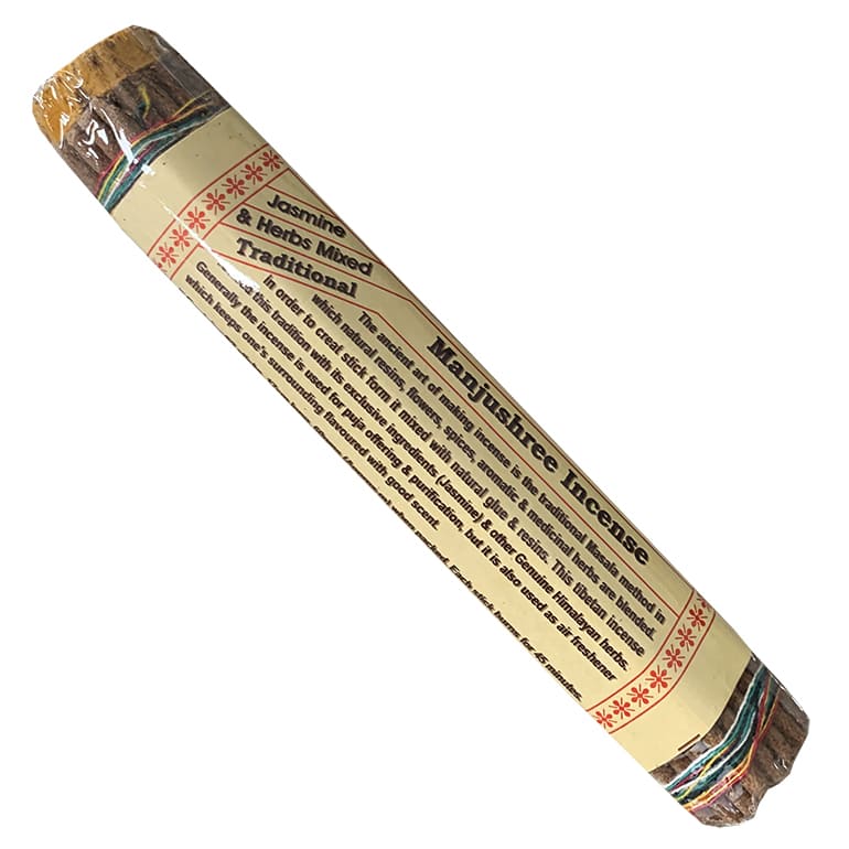 Encens Tibétain traditionnel Manjushree Jasmin & herbes 60g